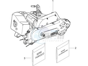 Typhoon 50 serie speciale drawing Engine assembly