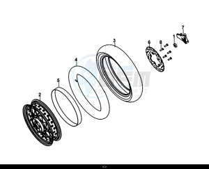 NH-T 125I (MG12B1-EU) (L9-M0) drawing REAR BRAKE DISK RR WHEEL