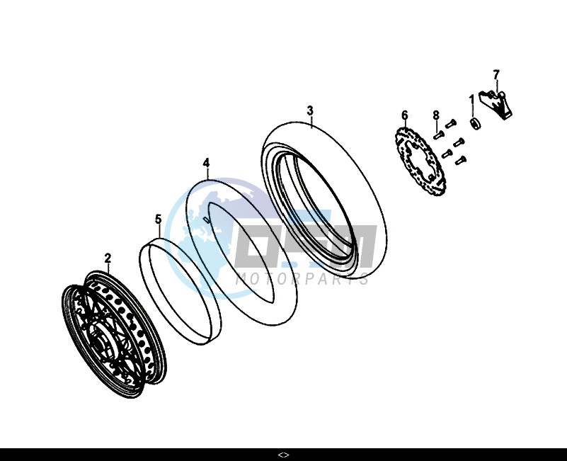 REAR BRAKE DISK RR WHEEL