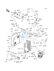 VN 1600 B [VULCAN 1600 MEAN STREAK] (B6F-B8FA) B6F drawing RADIATOR