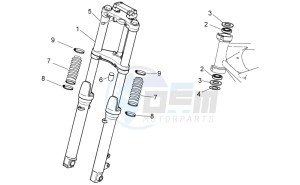 V7 II Stone ABS 750 USA-CND drawing Front fork I