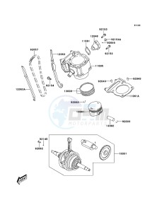 KVF300 KVF300CDF EU drawing Cylinder/Piston(s)