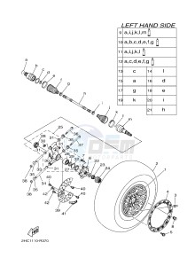 YXZ1000ETS YXZ10YESH YXZ1000R EPS SS SPECIAL EDITION (B57J) drawing REAR WHEEL