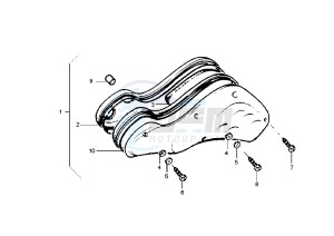 Zip 50 4T drawing Air Cleaner