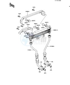 KZ 550 H [GPZ] (H1-H2) [GPZ] drawing OIL COOLER