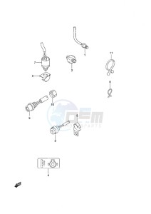 DF 25 V-Twin drawing Sensor/Switch Gas Assist Tilt