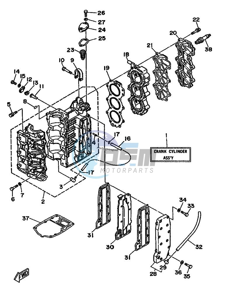 CYLINDER--CRANKCASE