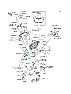 Z1000 ZR1000B8F FR GB XX (EU ME A(FRICA) drawing Cowling