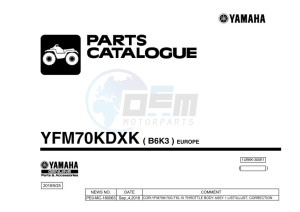 YFM700FWB YFM70KDXK (B6K3) drawing Infopage-1