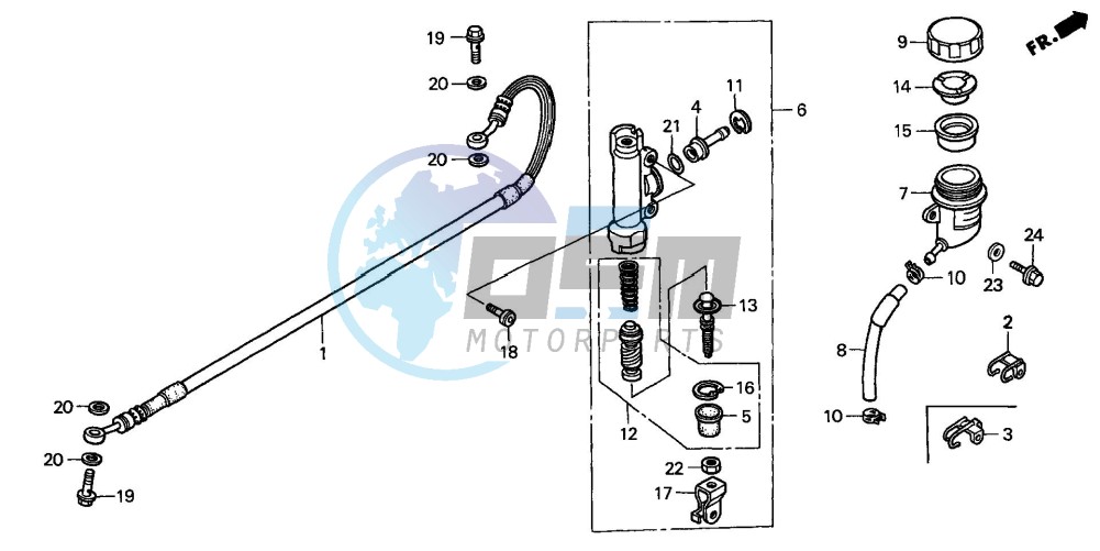 REAR BRAKE MASTER CYLINDER