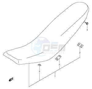 DR-Z400 (E1) drawing SEAT (MODEL K2 K3 K4)