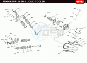 MARATHON-125-E4-PRO-WHITE drawing VALVES - DISTRIBUTION CHAIN