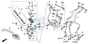 CBF1000S drawing FR. BRAKE MASTER CYLINDER (CBF1000A/T/S)