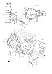 RM250 (E2) drawing CRANKCASE COVER (MODEL R S)