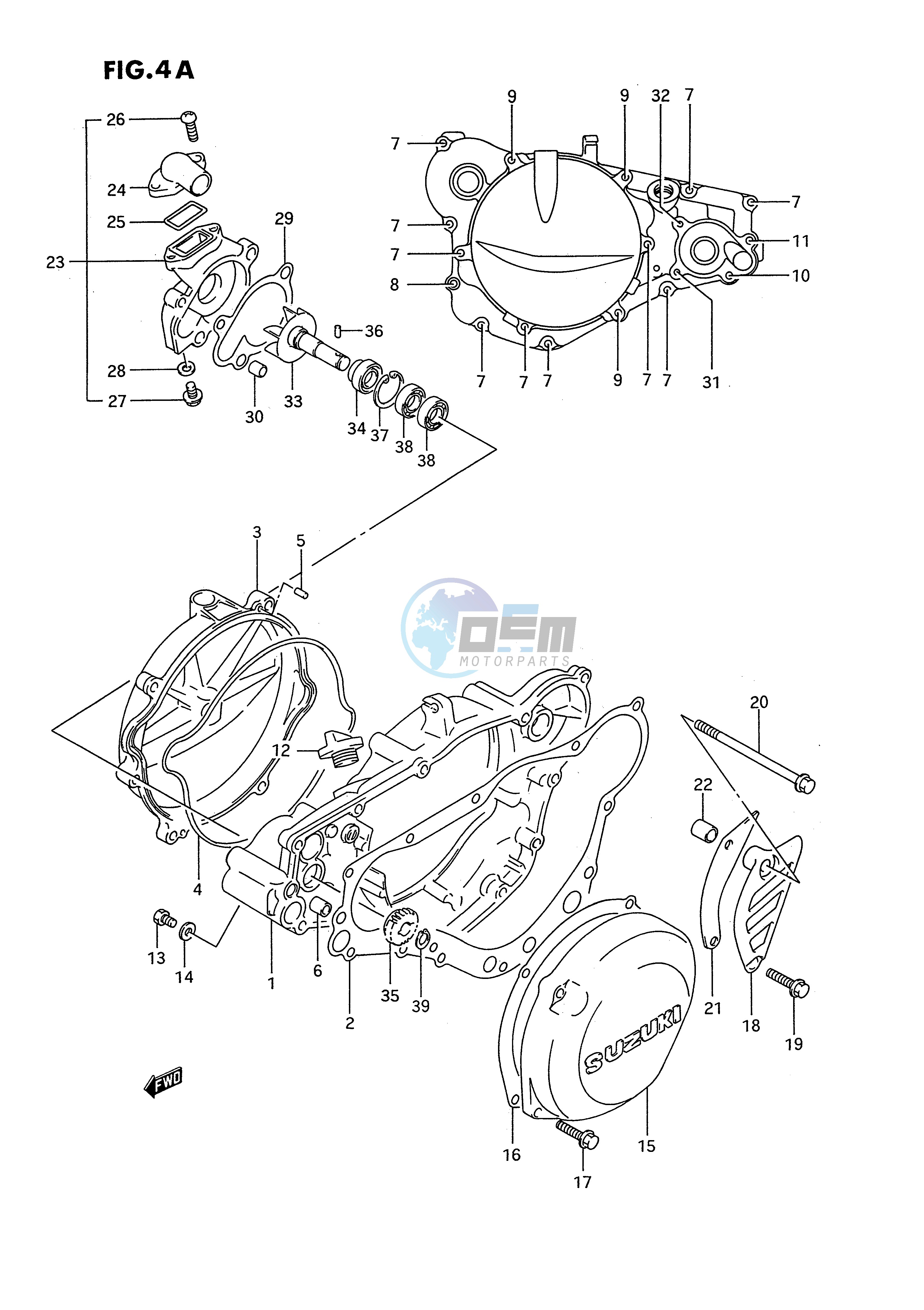 CRANKCASE COVER (MODEL R S)