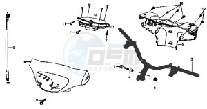 MEGALO 125 drawing DASHBOARD / METER CABLE  / WIRE HARNESS