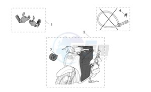 Scarabeo 50 Di-Tech drawing Acc. - Various