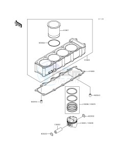 ZX 750 M [NINJA ZX-7R] (M1-M2) [NINJA ZX-7R] drawing CYLINDER_PISTON-- S- -