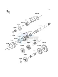 KVF700 D [PRAIRIE 700 4X4 TEAM GREEN SPECIAL EDITION] (D1) D1 drawing TRANSMISSION