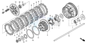 CB1300F CB1300SUPER FOUR drawing CLUTCH