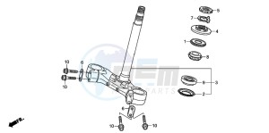 ST1300 drawing STEERING STEM