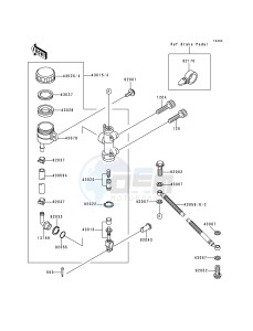 ZR 550 B [ZEPHYR] (B1-B4) [ZEPHYR] drawing REAR MASTER CYLINDER