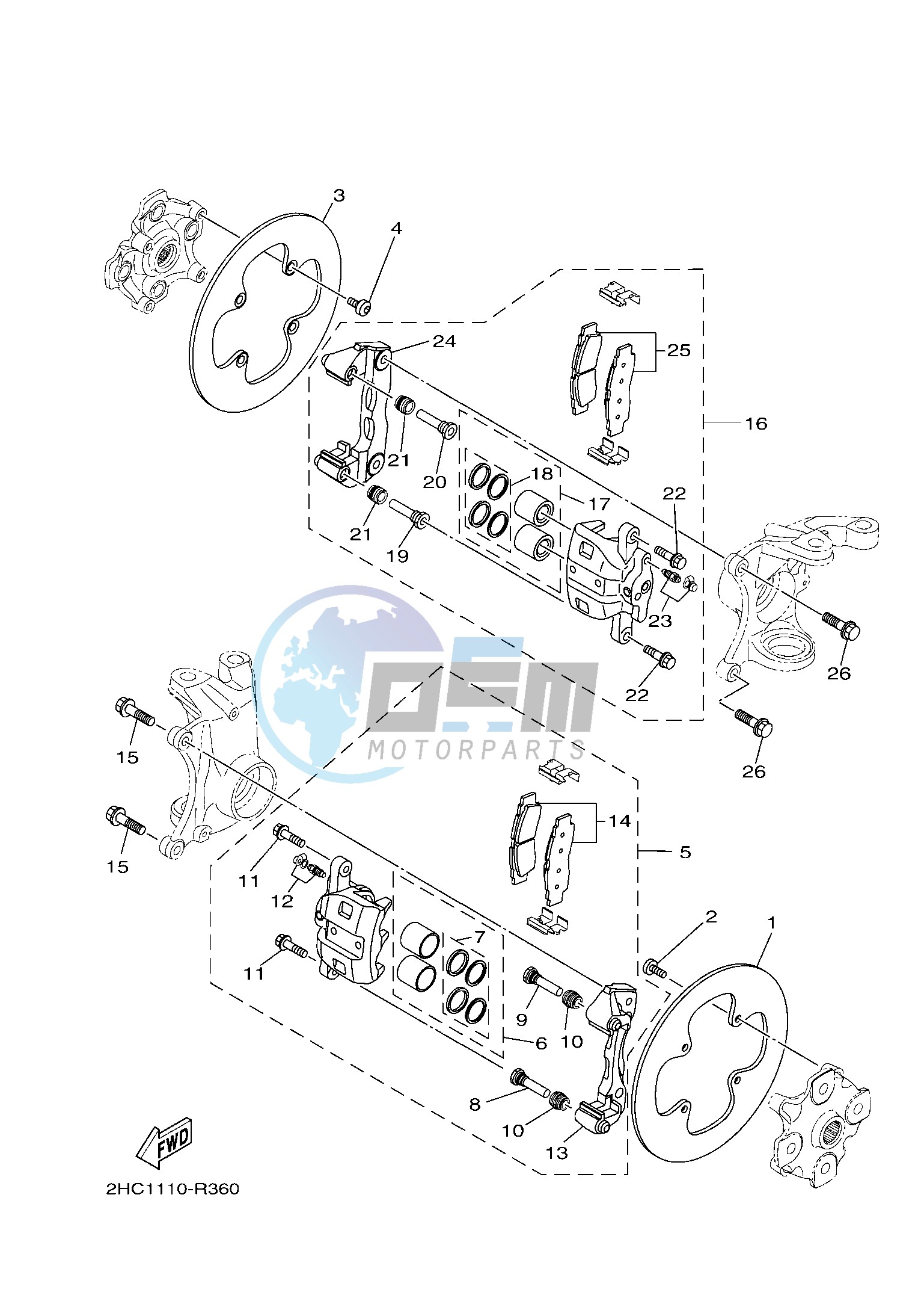 FRONT BRAKE CALIPER