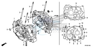 TRX500FM2E TRX500FM2 U drawing CRANKCASE