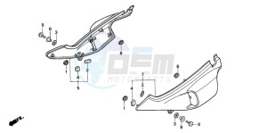 NX650 500 DOMINATOR drawing SIDE COVER