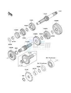 KLX110 KLX110CDF EU drawing Transmission