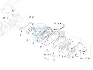 SXL 150 4T 3V CARB drawing Air filter