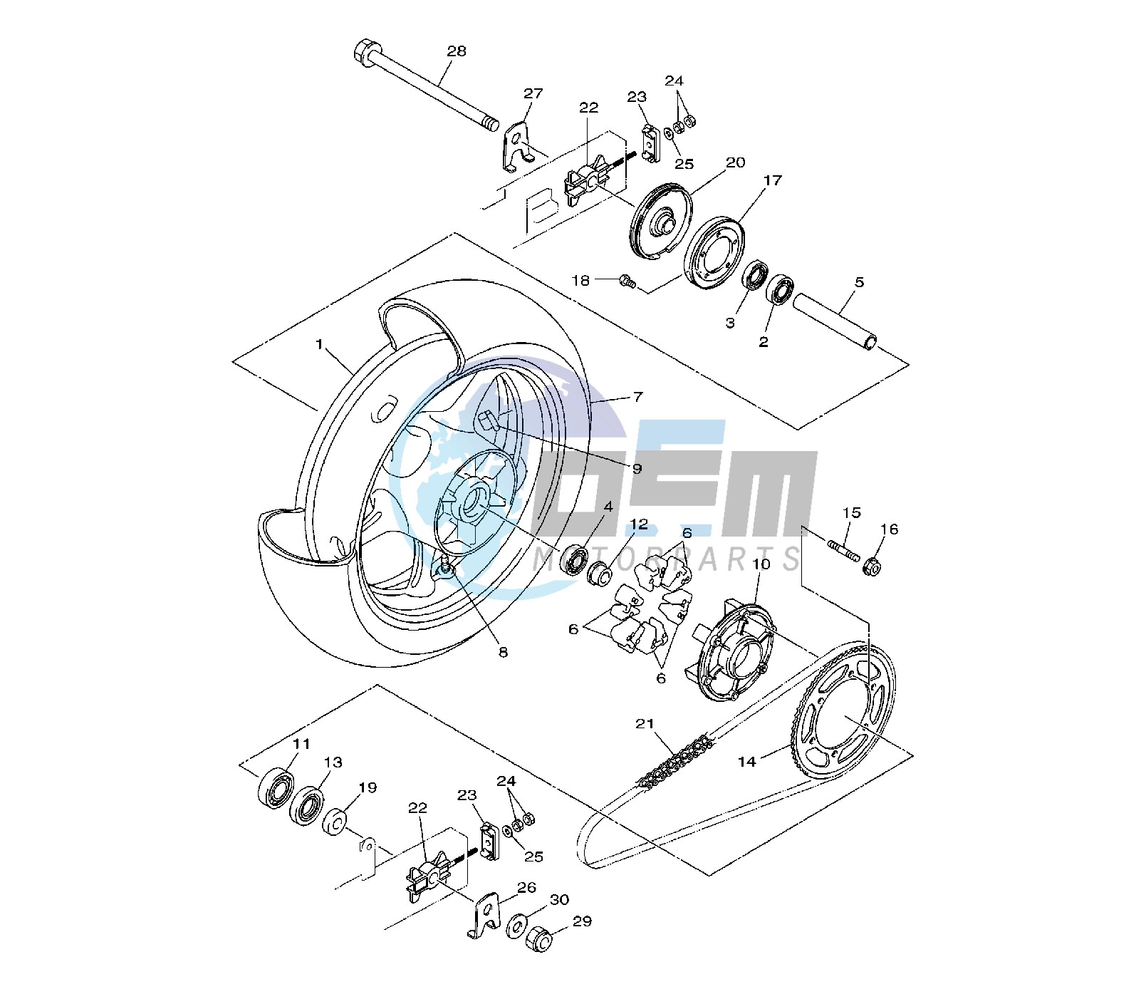 REAR WHEEL 36D3