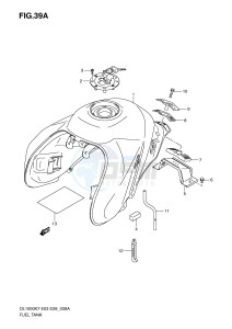 DL1000 (E3-E28) V-Strom drawing FUEL TANK (MODEL K9 L0)