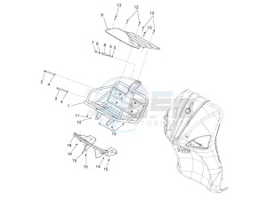 Liberty 50 4T PTT NEXIVE drawing Front luggage rack