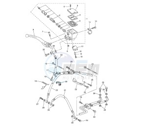 FZ6 FAZER S2 ABS 600 drawing FRONT MASTER CYLINDER