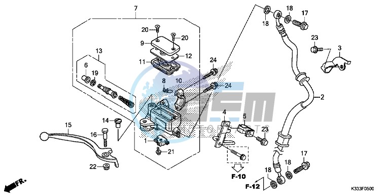 FRONT BRAKE MASTER CYLINDER (CBR250R/ 300R)