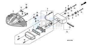 CB600FAA France - (F / ABS CMF) drawing TAILLIGHT