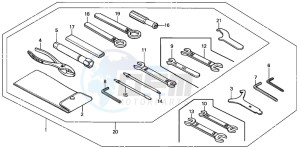 VT750C drawing TOOLS