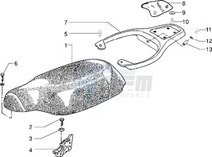 storm 50 drawing Saddle - Rear carrier