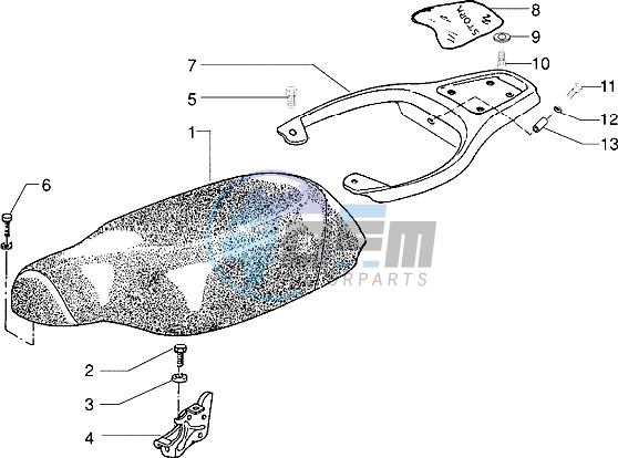 Saddle - Rear carrier