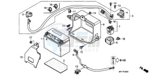 XL700V9 UK - (E / MKH) drawing BATTERY