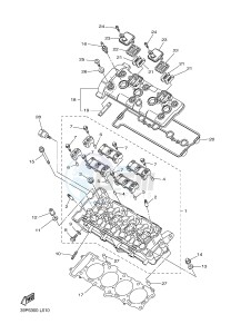 YBR125E (42PK) drawing CYLINDER HEAD