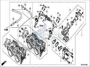 CBR500RAH CBR500R ED drawing THROTTLE BODY