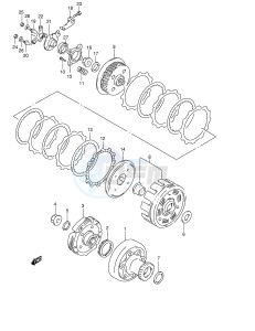 LT-F500F (E24) drawing CLUTCH