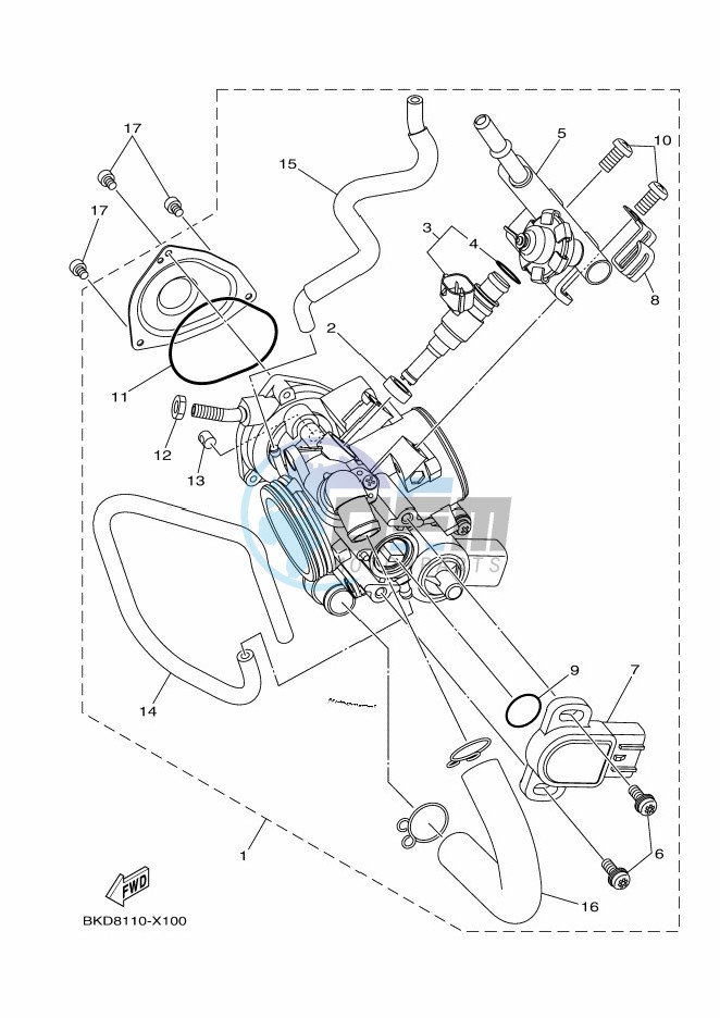 THROTTLE BODY ASSY 1