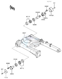 ZG 1000 A [CONCOURS] (A4-A6 A4 ONLY CAN) [CONCOURS] drawing SWING ARM