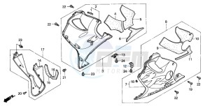 CBR600FS drawing LOWER COWL