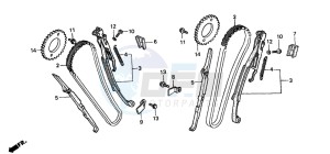 VT750C3 drawing CAM CHAIN/TENSIONER