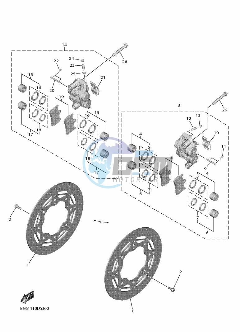 FRONT BRAKE CALIPER