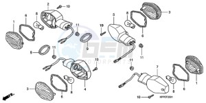 CBR125RW9 UK - (E / WH) drawing WINKER (CBR125RW7/RW9/RWA)